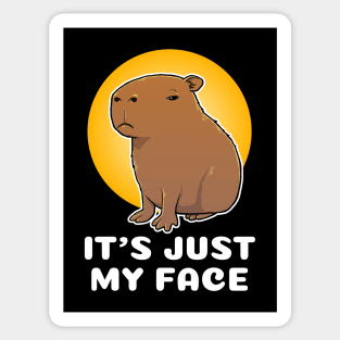 It's just my face Capybara Cartoon Sticker